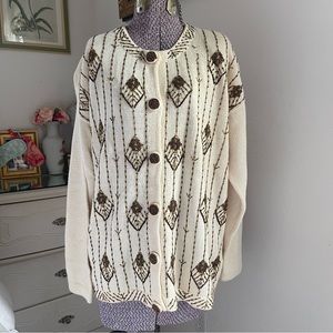 Vintage Victoria Harbour beaded cardigan